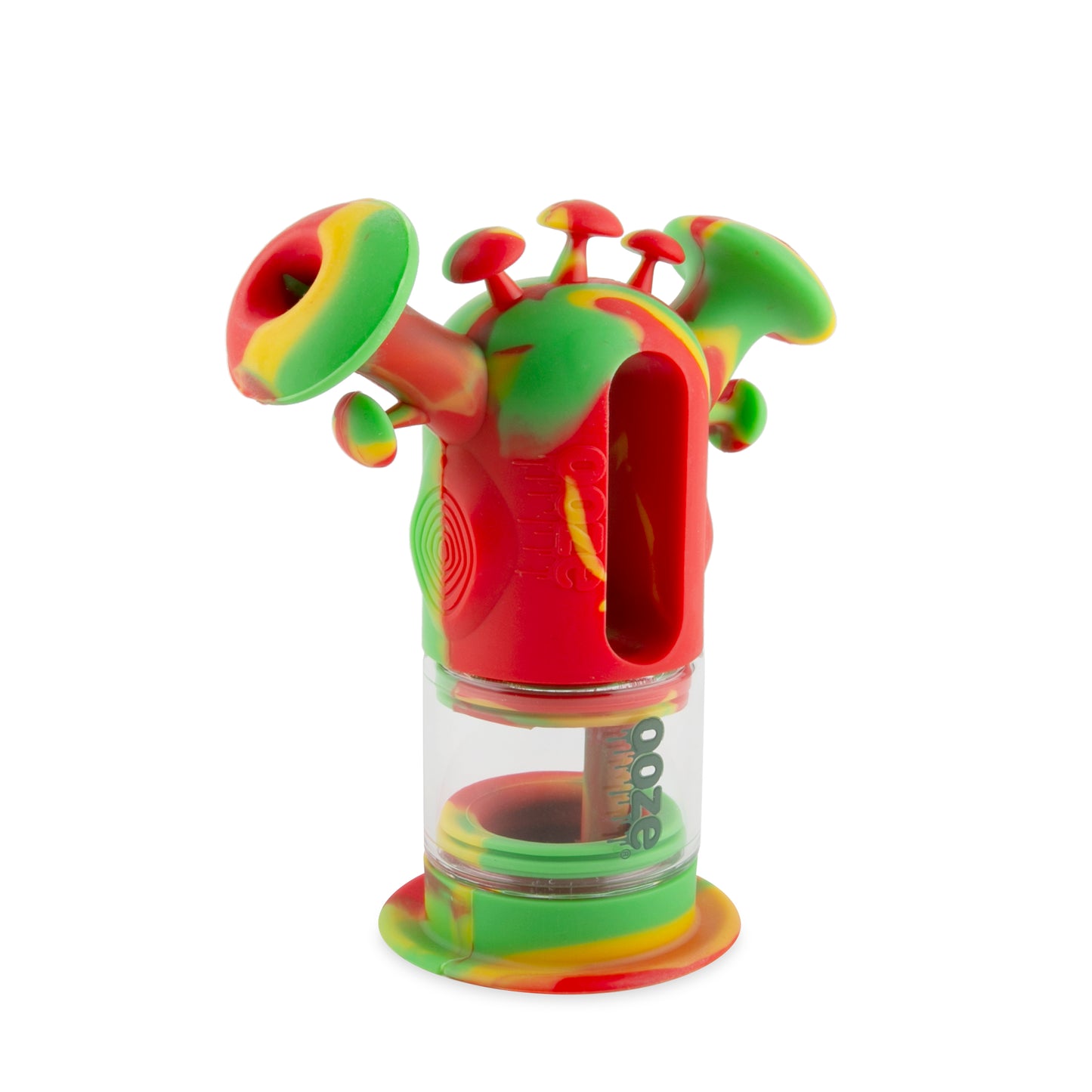 Ooze Trip Pipe Silicone Water Bubbler & Dab Rig - Rasta