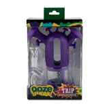 Ooze Trip Pipe Silicone Water Bubbler & Dab Rig - Ultra Purple