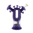 Purple silicone Trip mushroom bong with the glass bowl inserted