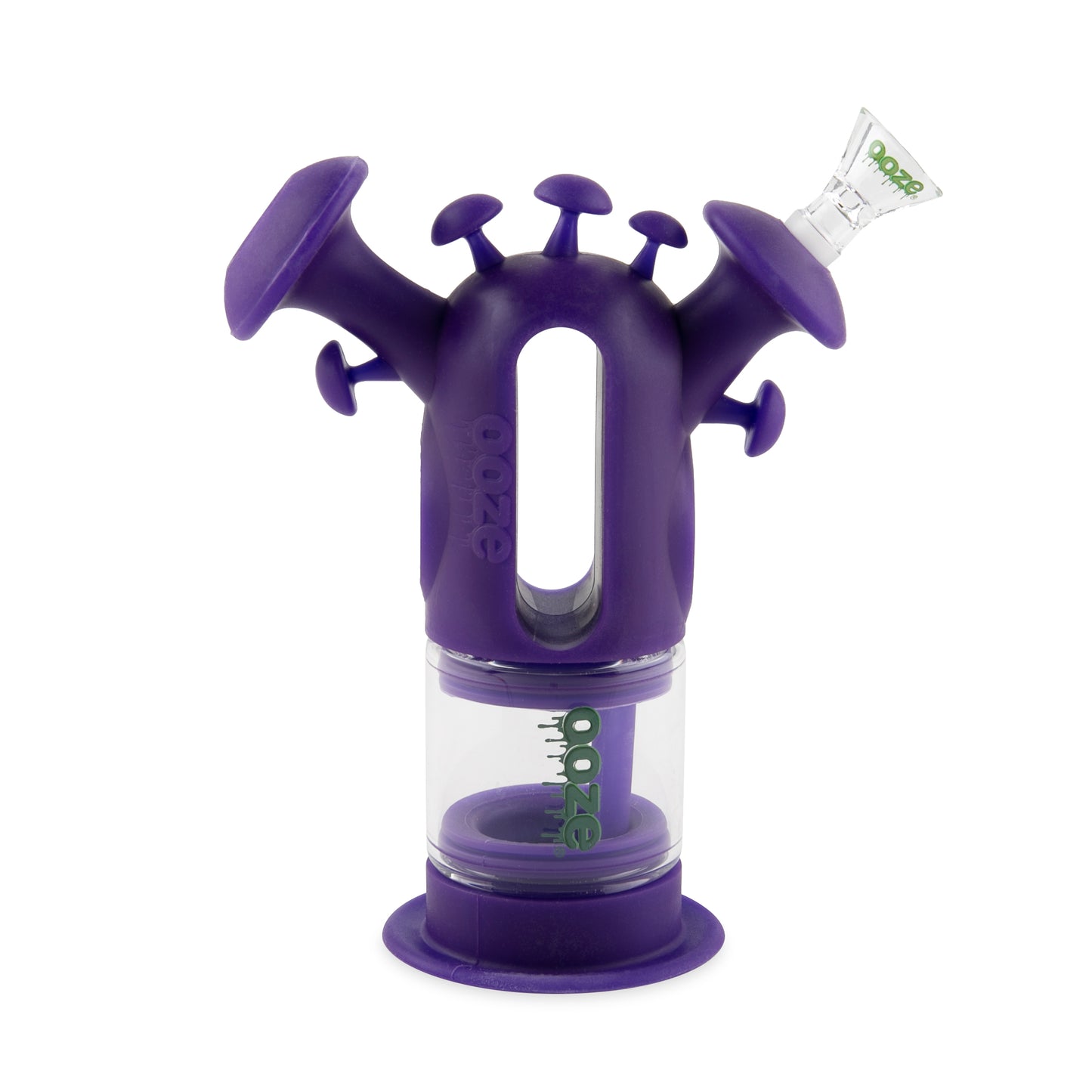 Ooze Trip Pipe Silicone Water Bubbler & Dab Rig - Ultra Purple