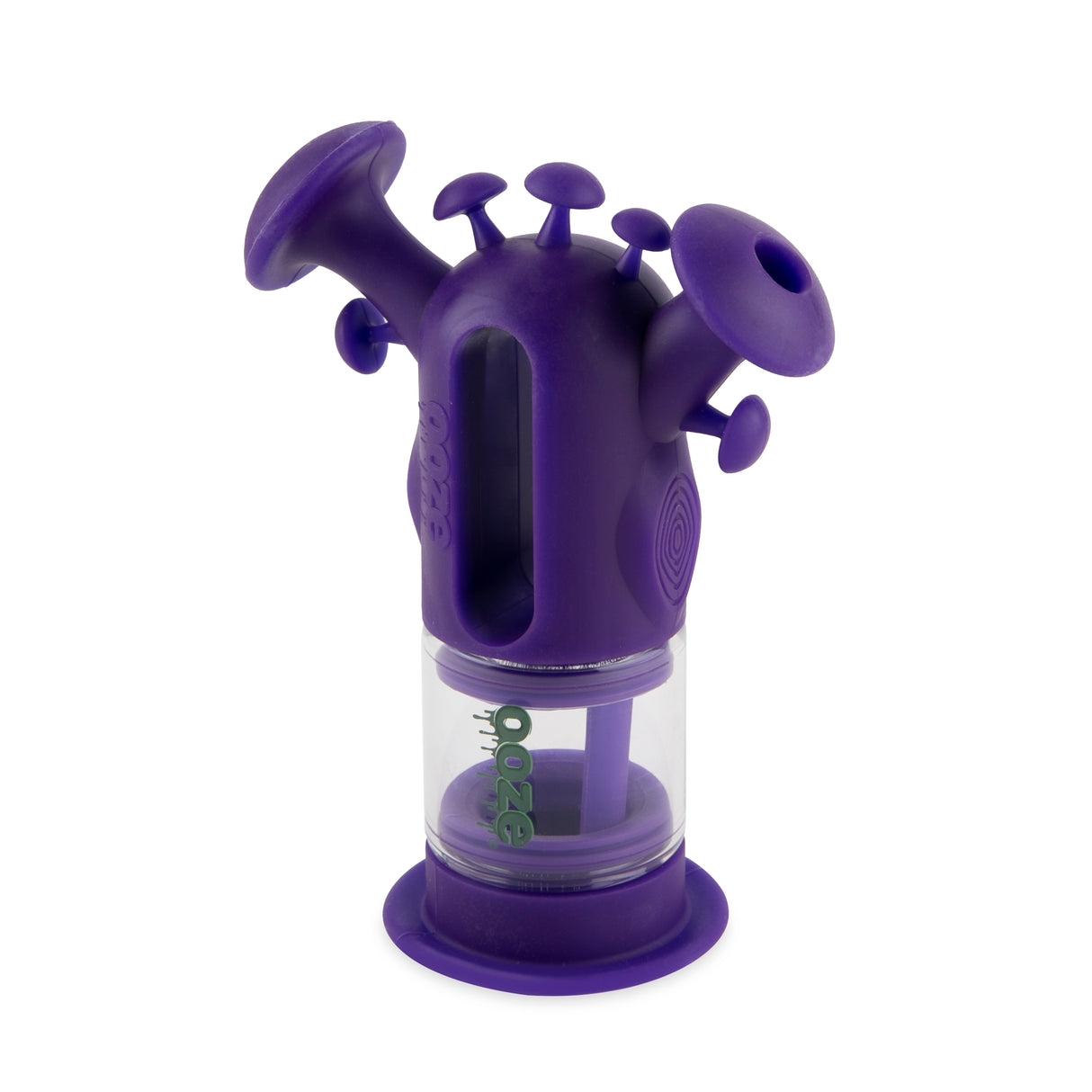 Ooze Trip Pipe Silicone Water Bubbler & Dab Rig - Ultra Purple