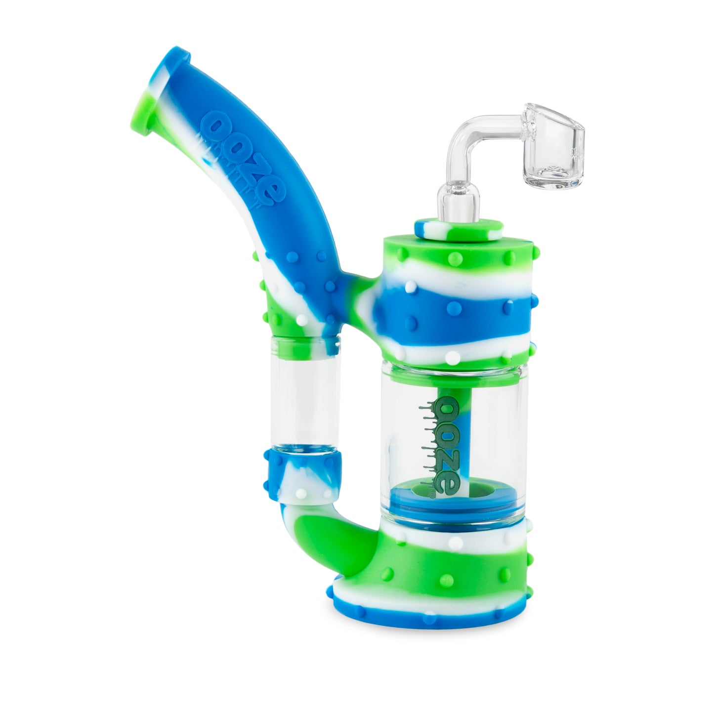 Ooze Stack Pipe Silicone Water Bubbler & Dab Rig - Splash
