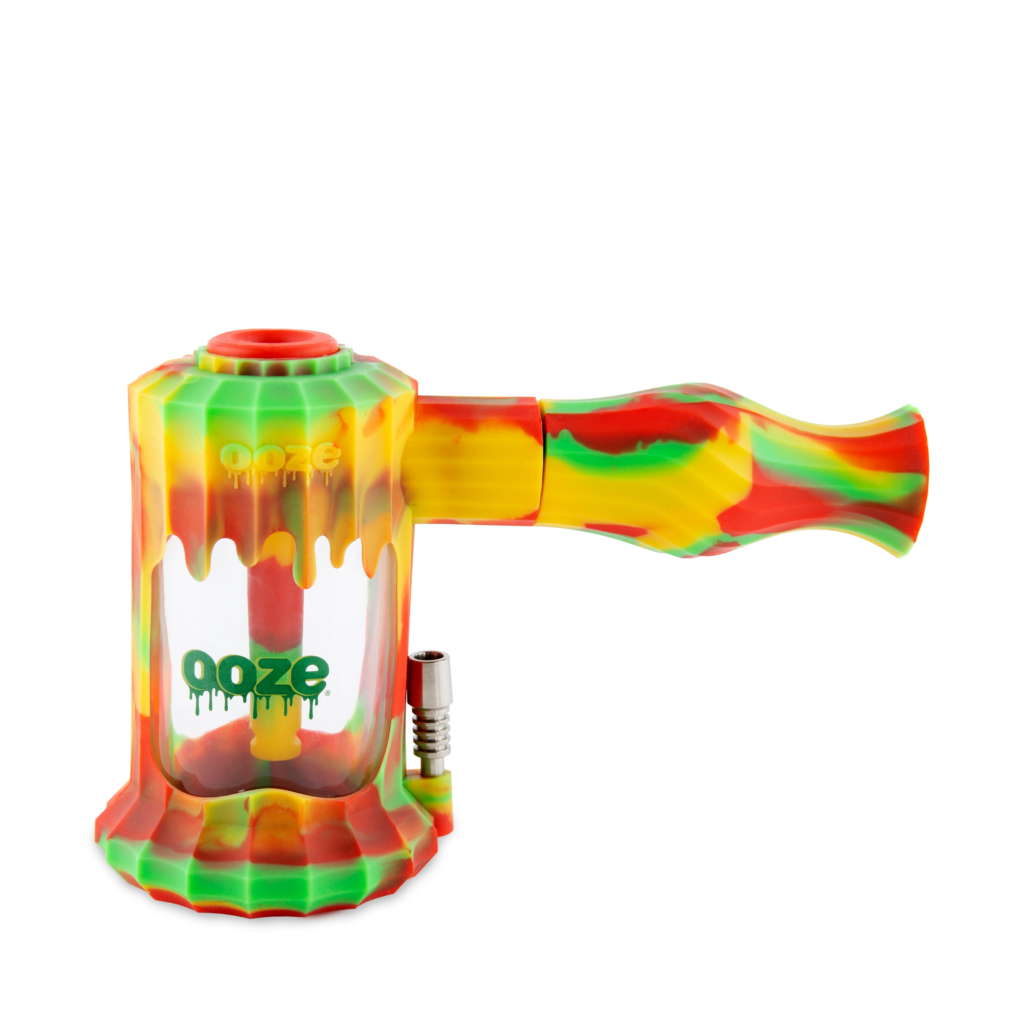 Ooze Clobb Water Pipe - Rasta | Silicone Bongs & Dab Rigs