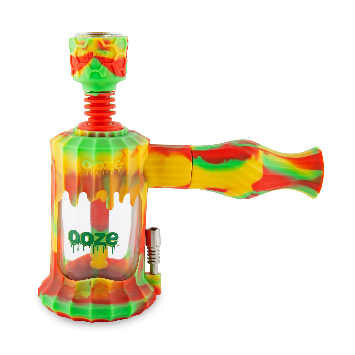 Clobb – Silicone Glass 4-in-1 Hybrid -  Rasta