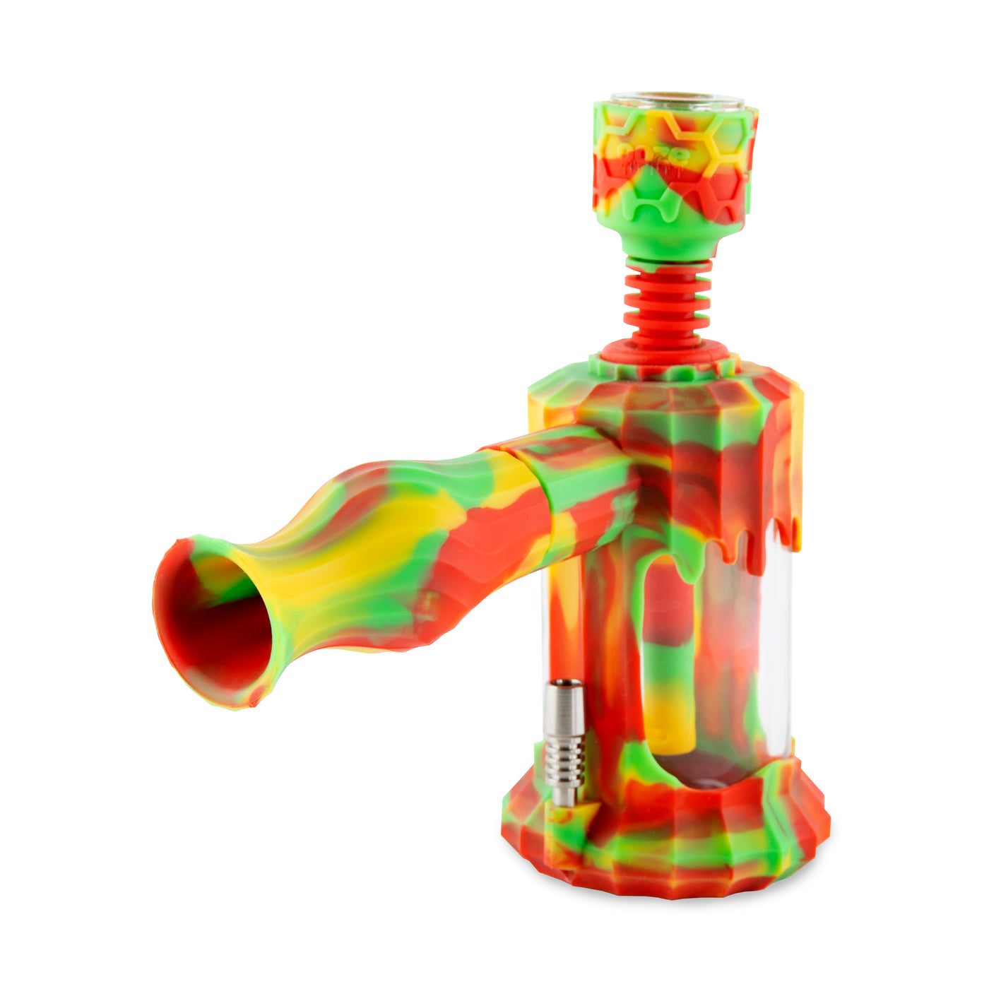 Clobb – Silicone Glass 4-in-1 Hybrid -  Rasta