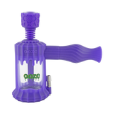 Purple silicone Clobb with bowl inserted to show as a bong