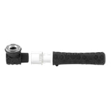 Ooze Piper Silicone Glass Hand Pipe & Chillum - Black