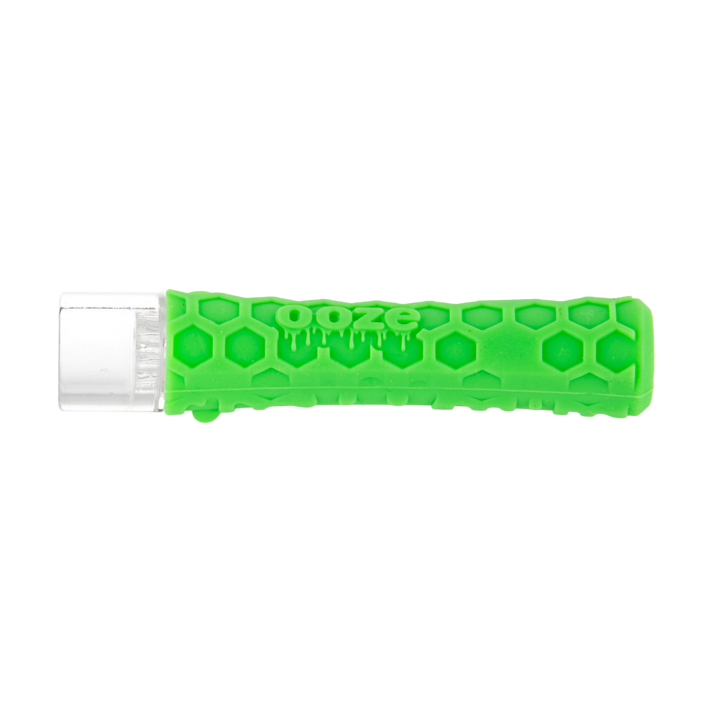 Ooze Piper Silicone Glass Hand Pipe & Chillum - Slime Green