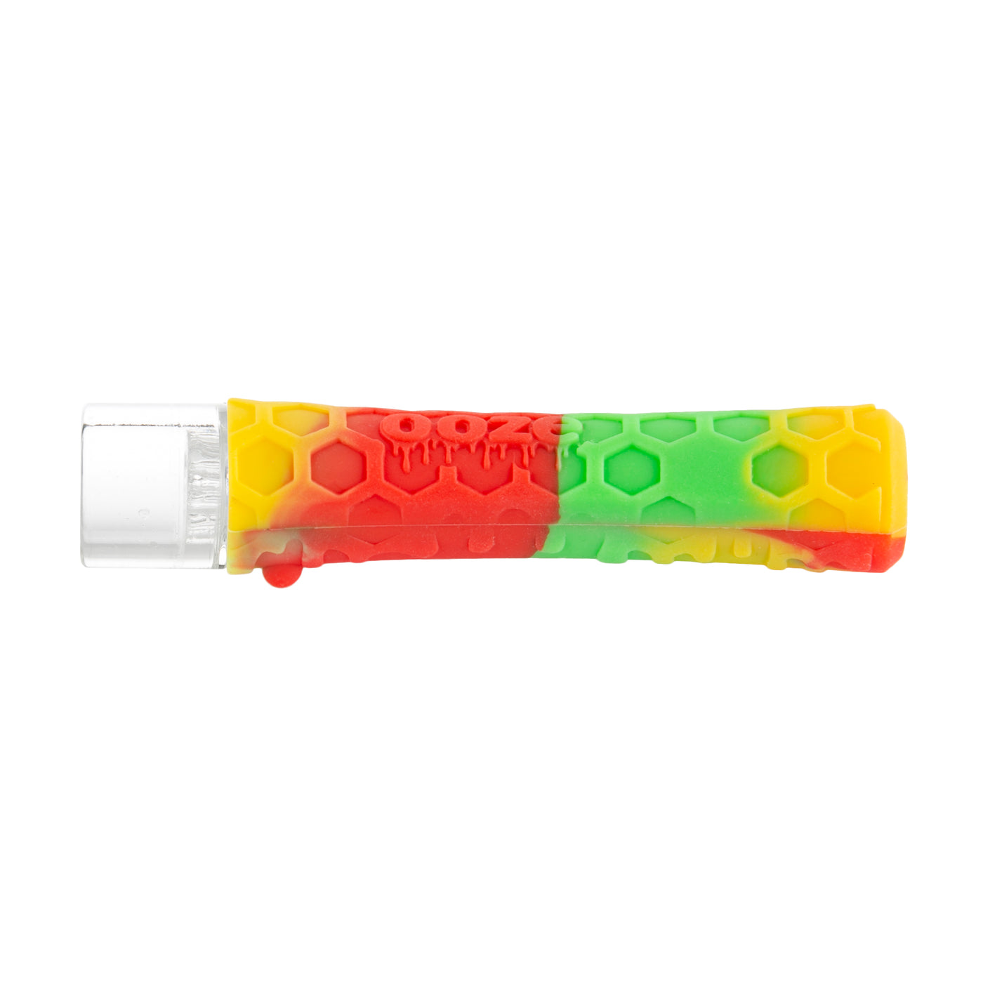 Ooze Piper Silicone Glass Hand Pipe & Chillum - Rasta