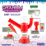 Ooze Cranium Silicone Water Pipe, Dab Rig & Dab Straw - Scarlet