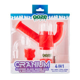 Ooze Cranium Silicone Water Pipe, Dab Rig & Dab Straw - Scarlet