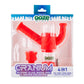 Ooze Cranium Silicone Water Pipe, Dab Rig & Dab Straw - Scarlet