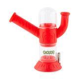 Ooze Cranium Silicone Water Pipe, Dab Rig & Dab Straw - Scarlet