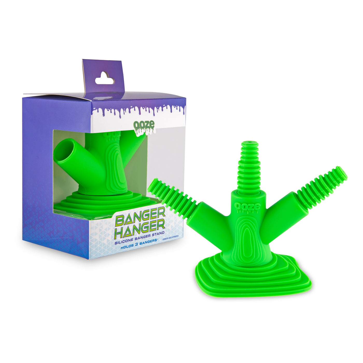 Ooze Banger Hanger Silicone Banger Stand - Slime Green