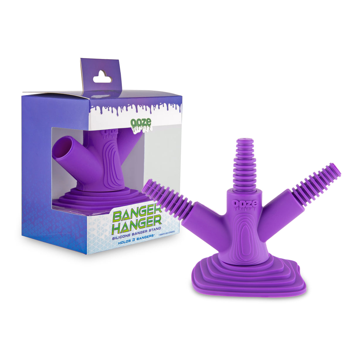 Ooze Banger Hanger Silicone Banger Stand - Ultra Purple