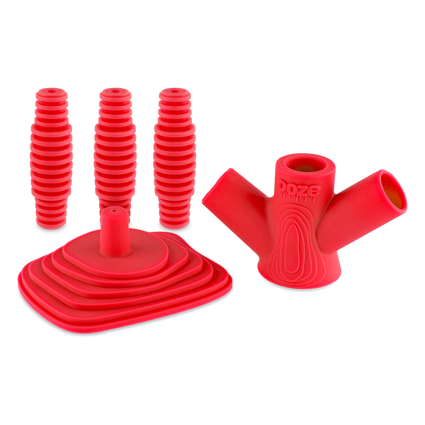 Ooze Banger Hanger Silicone Banger Stand - Scarlet