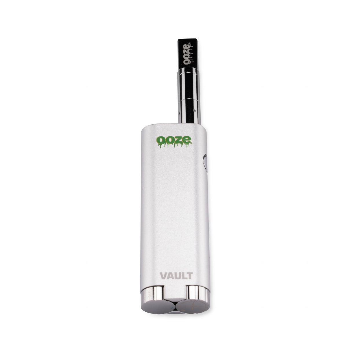 Ooze Vault 510 Thread Vape Battery With Storage Chamber - Stellar Silver