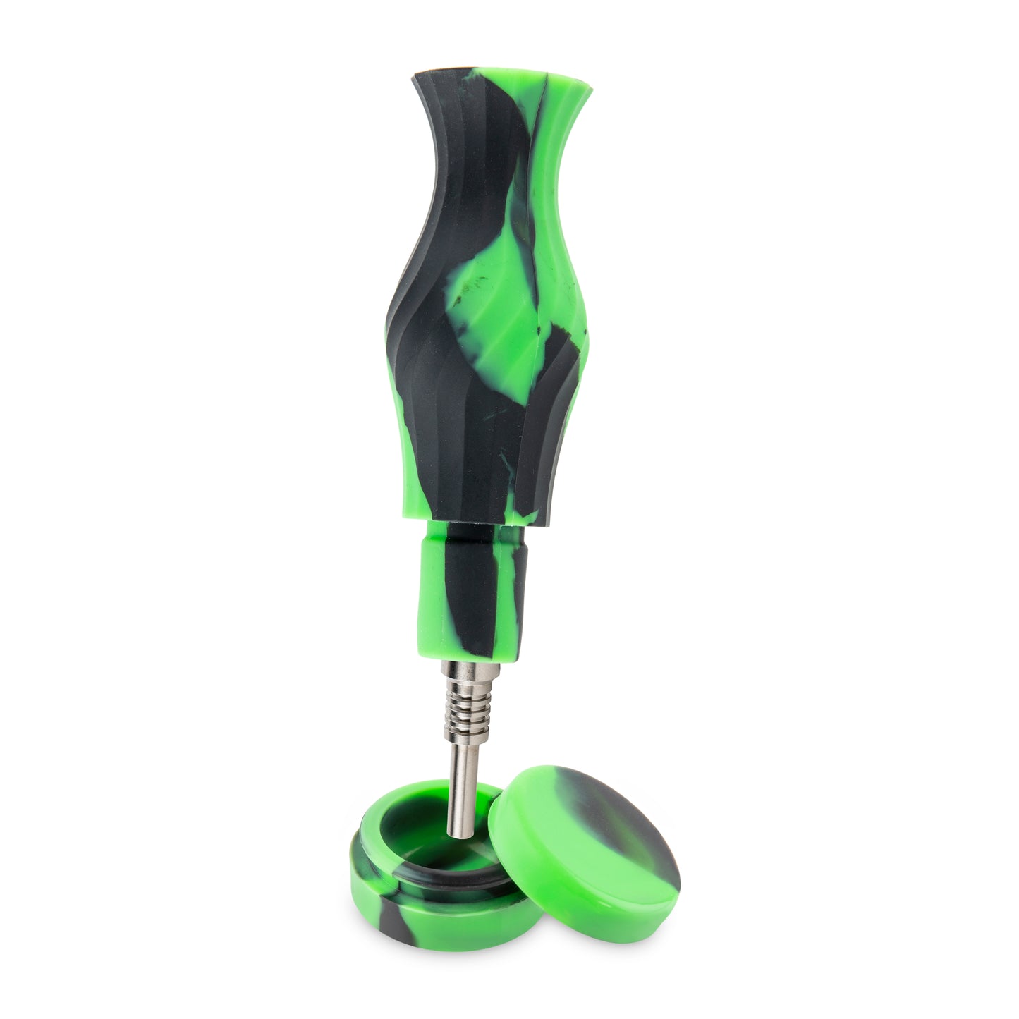 Ooze Ozone Silicone Water Pipe, Dab Rig & Dab Straw - Chameleon