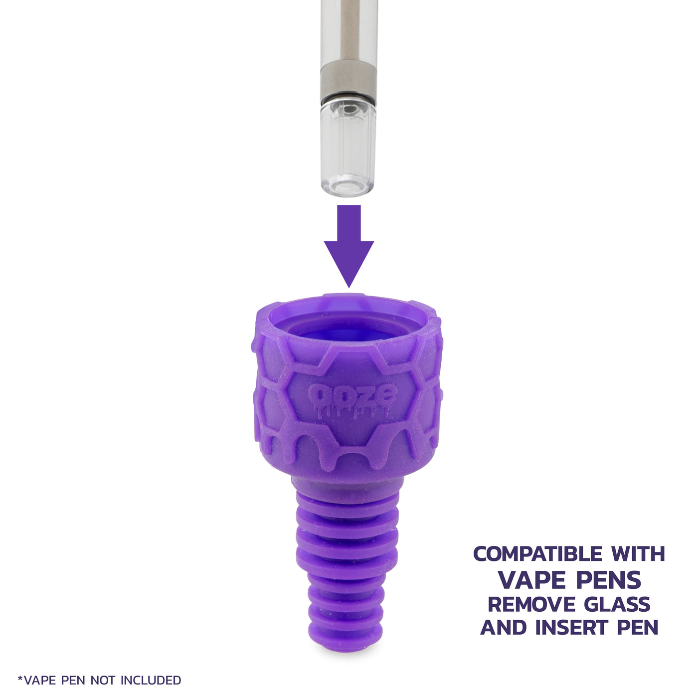 Ozone Silicone Water Pipe & Dab Straw - Ultra Purple | Ooze Ozone Silicone Water Pipe & Dab Straw - Ultra Purple | Ooze