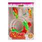 Ooze Ozone Silicone Water Pipe, Dab Rig & Dab Straw - Rasta