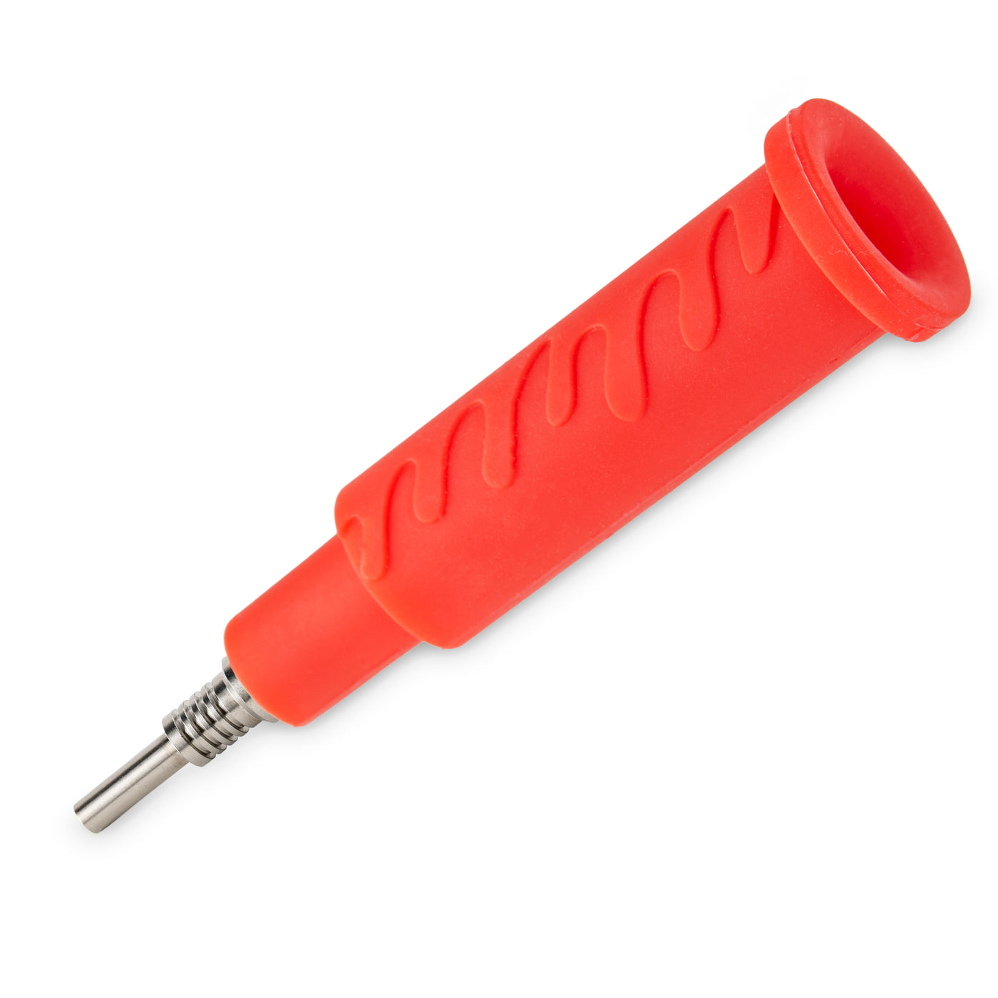 Ooze Swerve Silicone Water Pipe, Dab Rig & Dab Straw - Scarlet