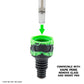 Ooze Swerve Silicone Water Pipe, Dab Rig & Dab Straw - Chameleon