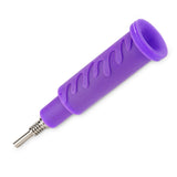 Ooze Swerve Silicone Water Pipe, Dab Rig & Dab Straw - Ultra Purple