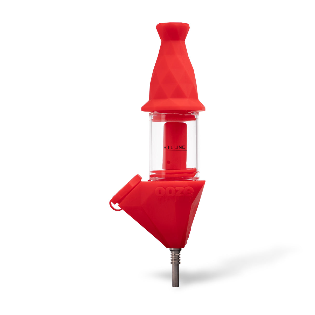 Bectar – Silicone Bubbler & Dab Straw – Scarlet