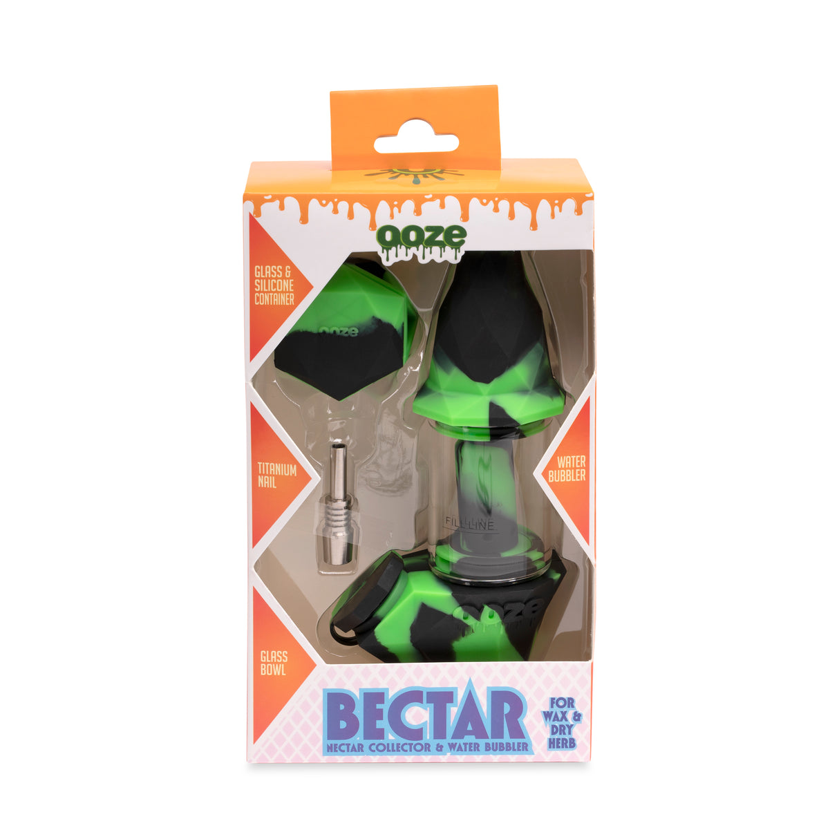 Bectar – Silicone Bubbler & Dab Straw – Chameleon