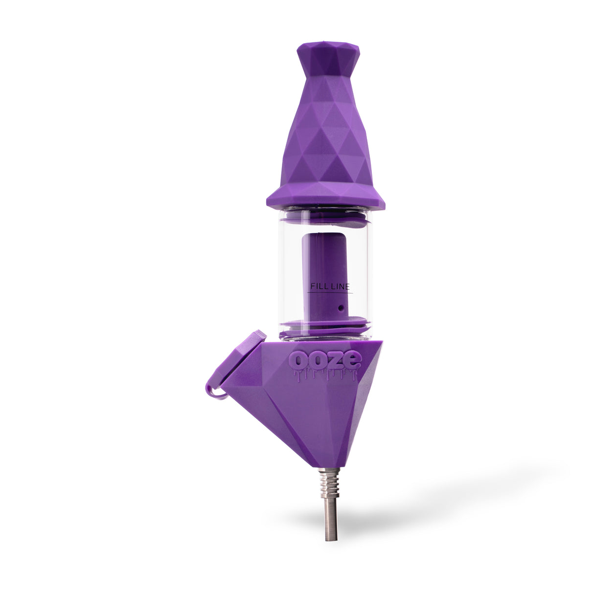 Bectar – Silicone Bubbler & Dab Straw – Ultra Purple