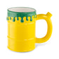 Ooze Ceramic Wake & Bake Mug Pipe - Toxic Waste Barrel