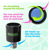 Graph showing how atomizer works for Red Booster extract vaporizer
