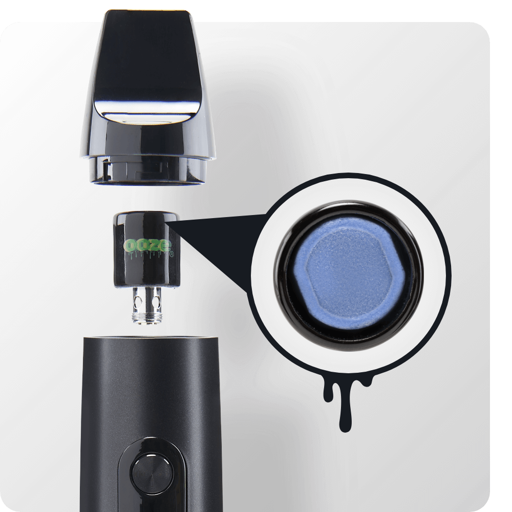 Graph of Black Booster extract vape and atomizer being included
