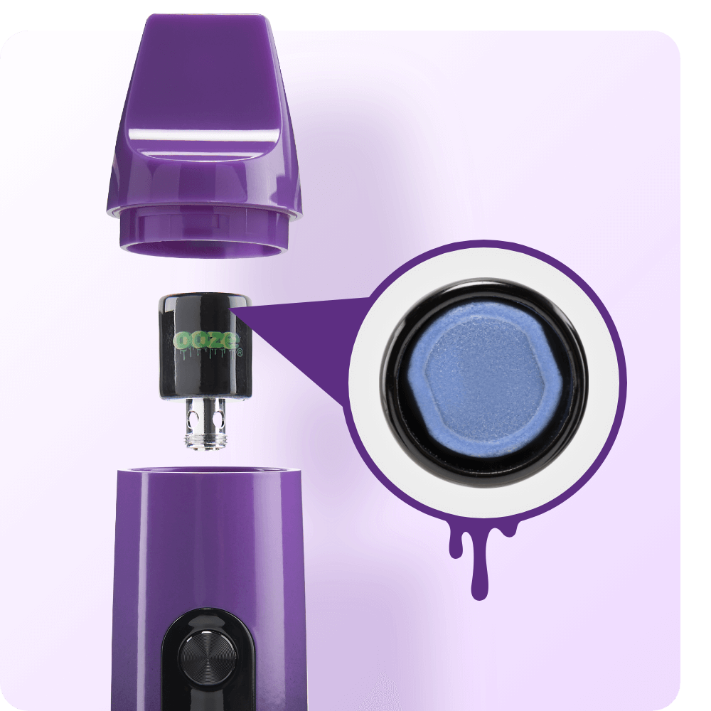 Graph of Purple Booster extract vape and atomizer being included
