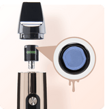 Graph showing how atomizer works for Rose Gold Booster extract vaporizer
