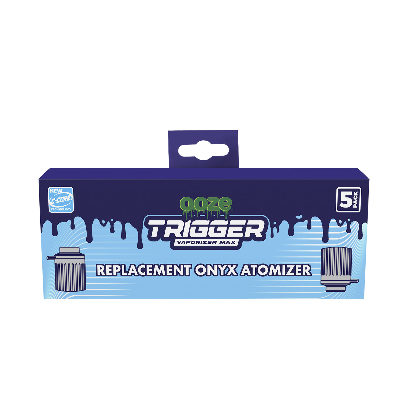 Trigger 5pk Replacement Onyx Atomizers box