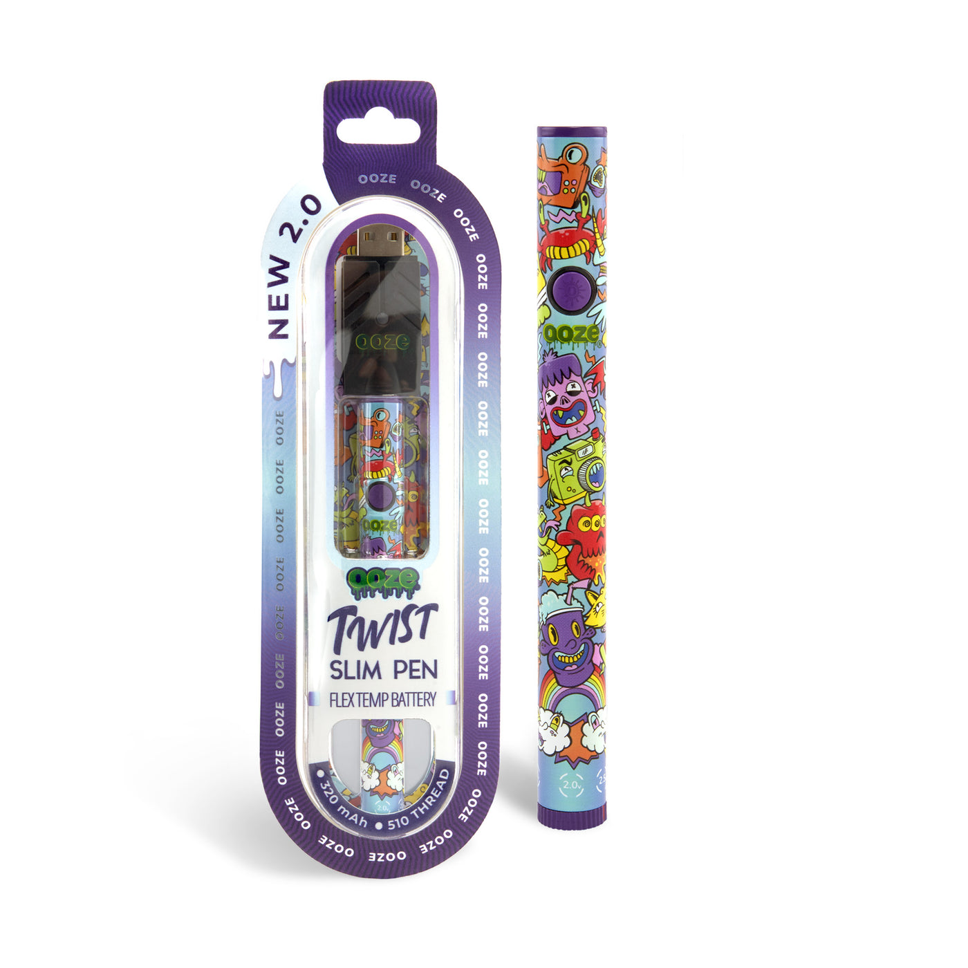 Hype Engine Twist Slim Pen 2.0 in and out of packaging