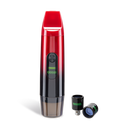 Front view of Black Booster extract vape with attachments
