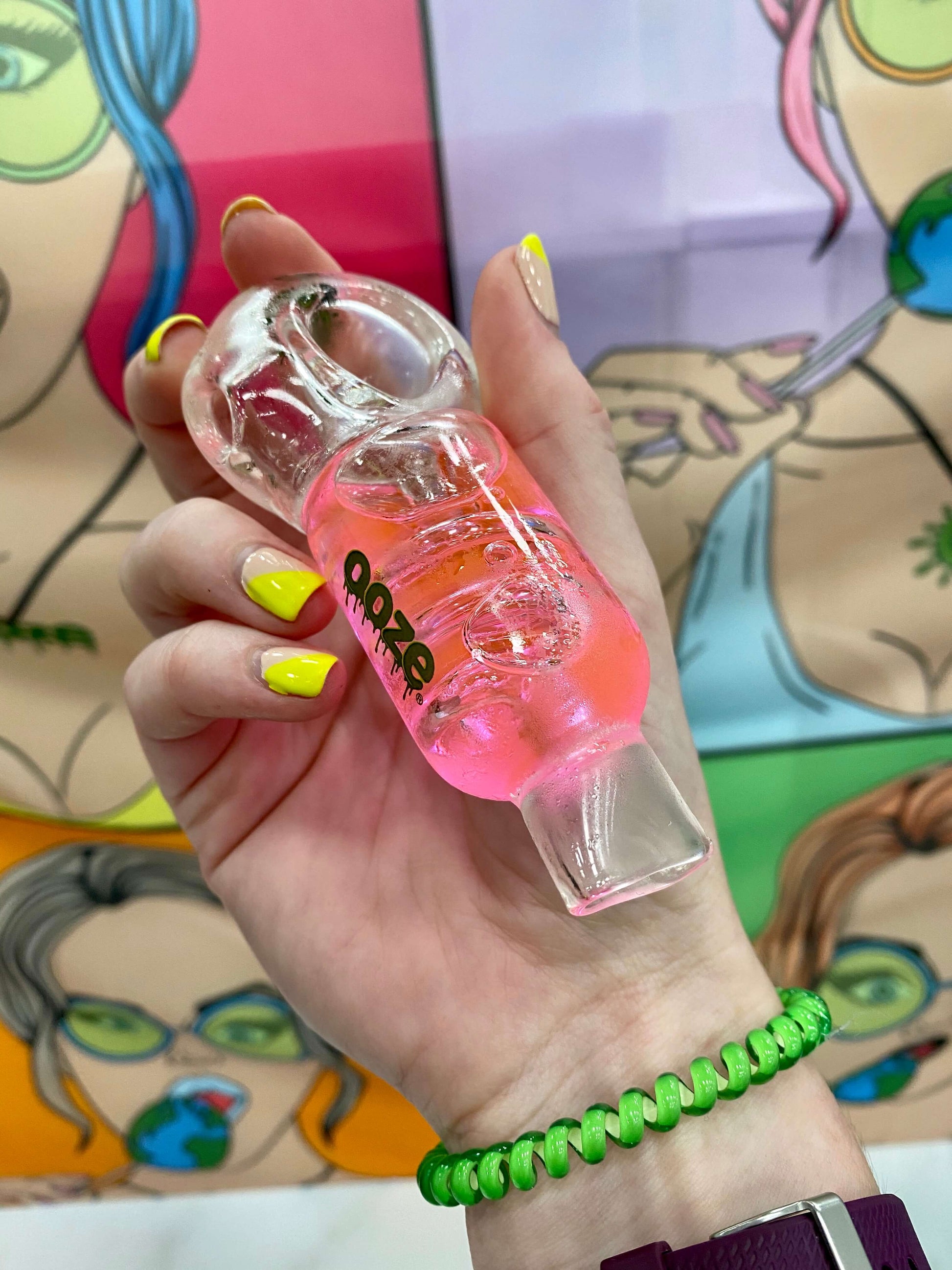 Freeze Pipe - Glass Weed Pipe Featuring a Freezable Glycerin Coil