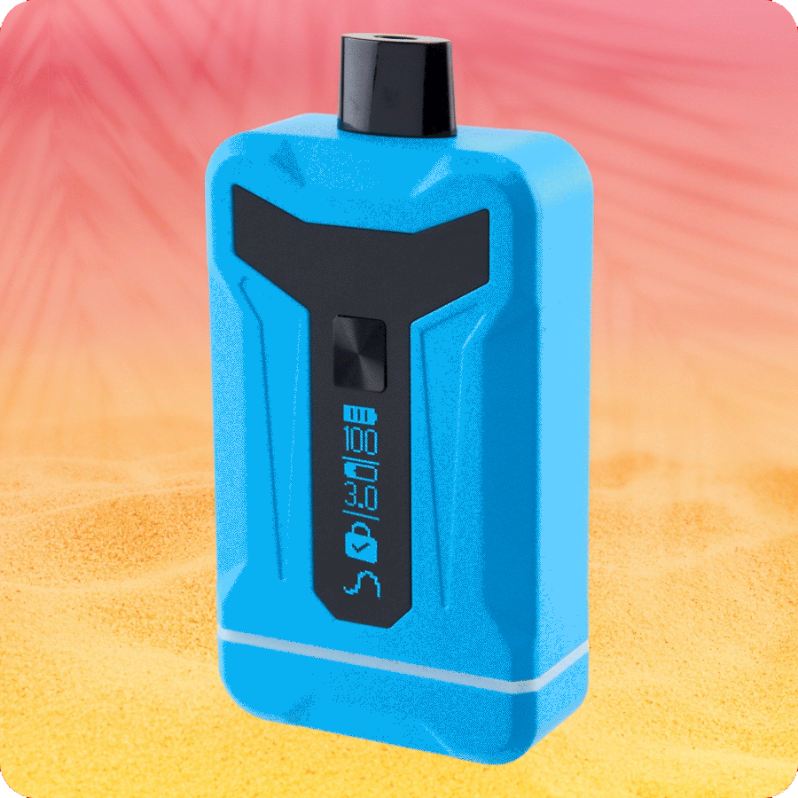 Blue Duet dual cart battery with screen turned on
