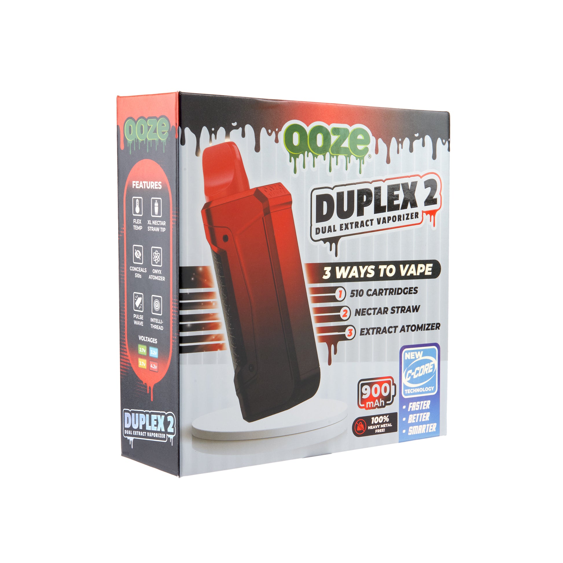 The box for The midnight sun Ooze Duplex 2 extract vaporizer