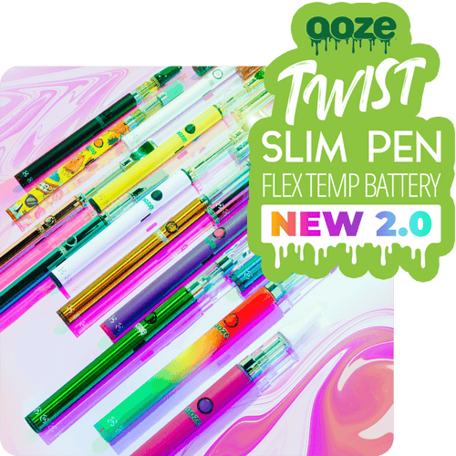 Ooze Twist Slim Pen - 320 mAh Flex Temp Battery - Atomic Pink