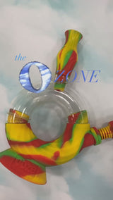 A quick overview of the Ooze Ozone silicone and glass 4-in-1 hybrid water pipe