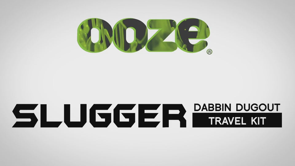 Ooze Slugger Dabbin' Dugout Silicone Travel Dab Kit - Panther Black