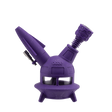 Purple silicone UFO bong with bowl attachment inserted