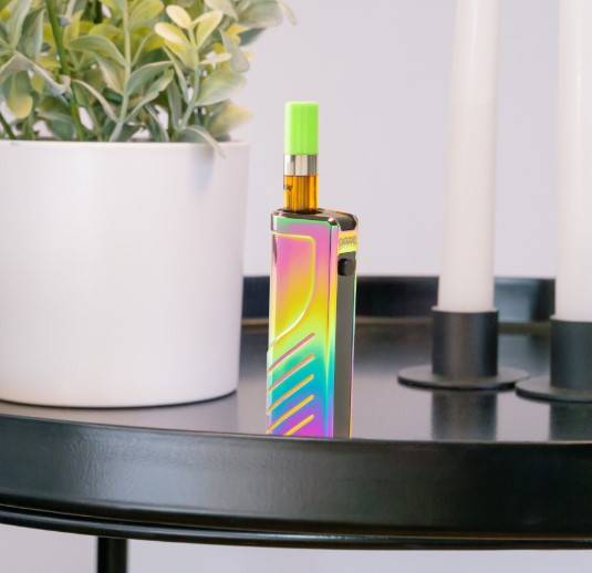 rainbow Novex 2 battery  with a green-tipped cartridge