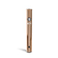 The rose gold Ooze Wink flashlight pen is standing straight upright