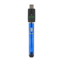 front view of blue smart vape battery with USB Charger