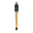 front view of gold smart vape battery with USB charger