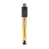 front view of gold smart vape battery with USB charger